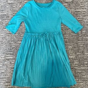 Teal Long-Sleeved Dress